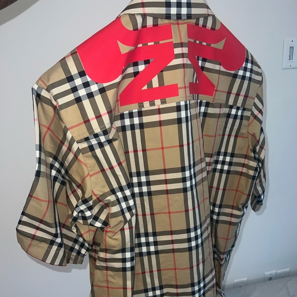 BurberryMen's Hadleigh Check Logo Zip Polo Shirt
